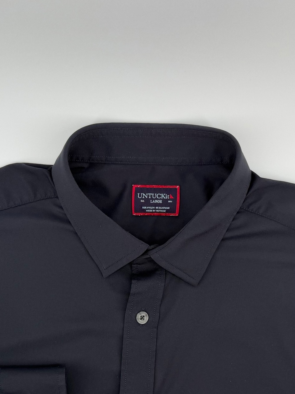 UNTUCKit Men's L Black Button-Down Dress Shirt